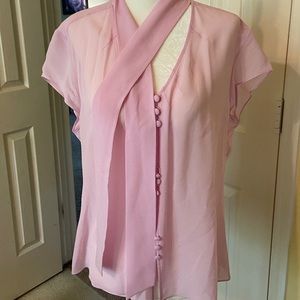 Anne Taylor Loft sheer top perfect with cami.